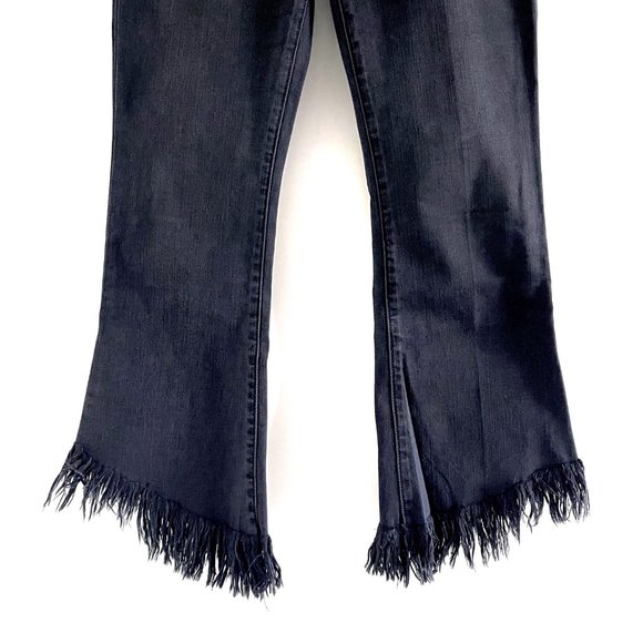 Frame Le Crop Mini Boot Shredded Raw Jeans in Fox Park Size 26 - Picture 9 of 10